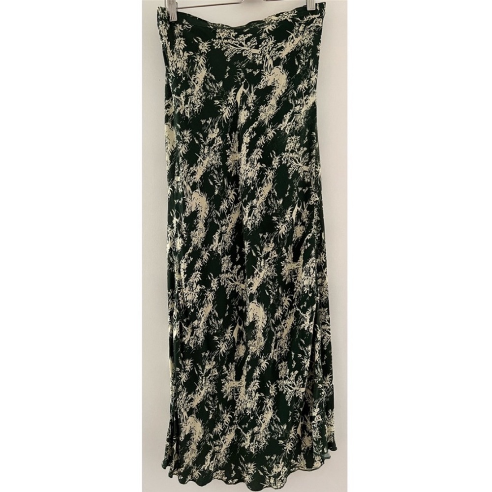 Free People Green Toile Maxi Skirt
